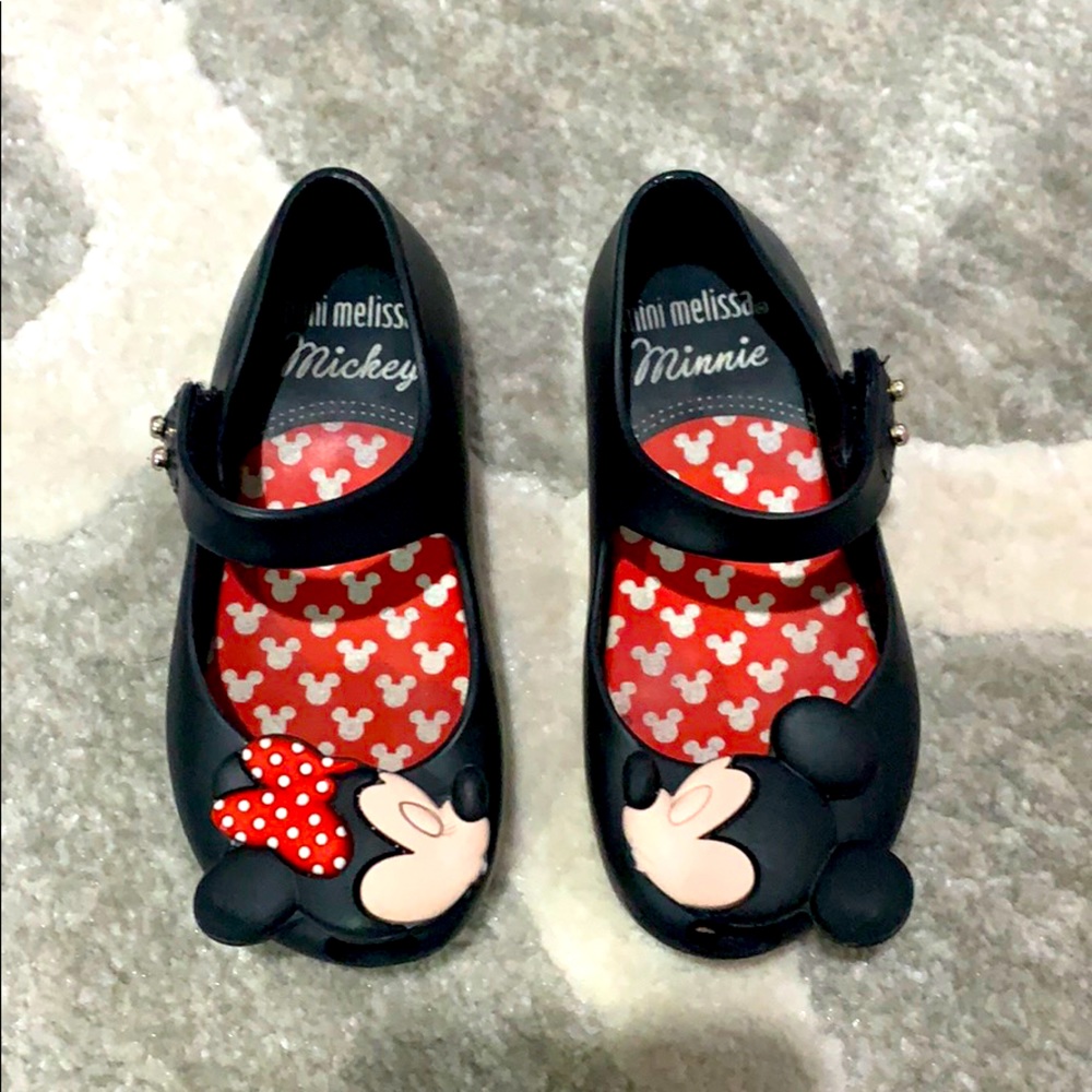Girls Mini Melissa Mickey and Minnie Sandals